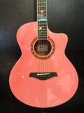 Aiersi Galaxy - Artist Cutaway Acoustic Guitar - Pink Sparkle