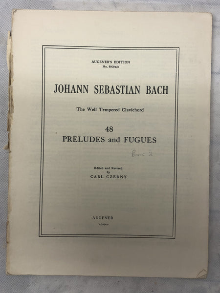 J. S. Bach - The Well Tempered Clavichord - Book 2 (Second Hand)