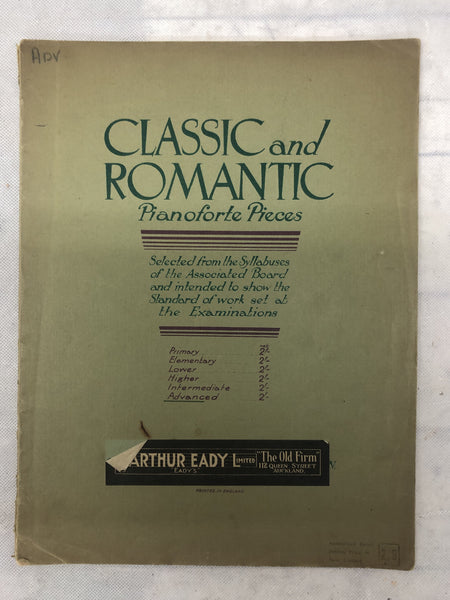Classic and Romantic Pianoforte Pieces - Advanced (Second Hand)