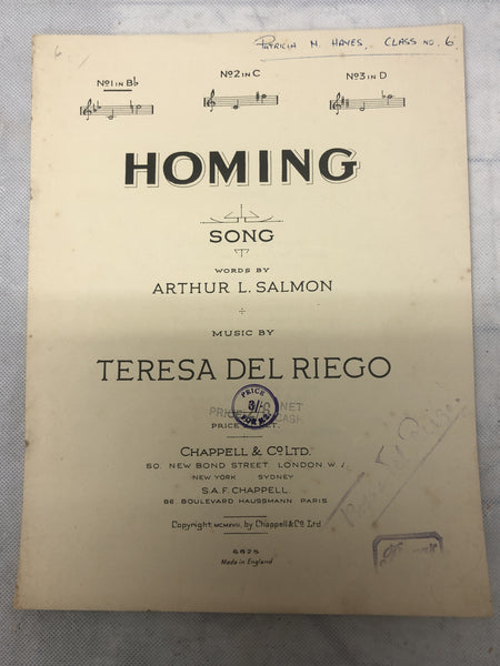 Homing Song (Second Hand)