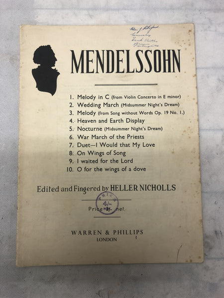 Mendelssohn - by Heller Nocholls (Second Hand)