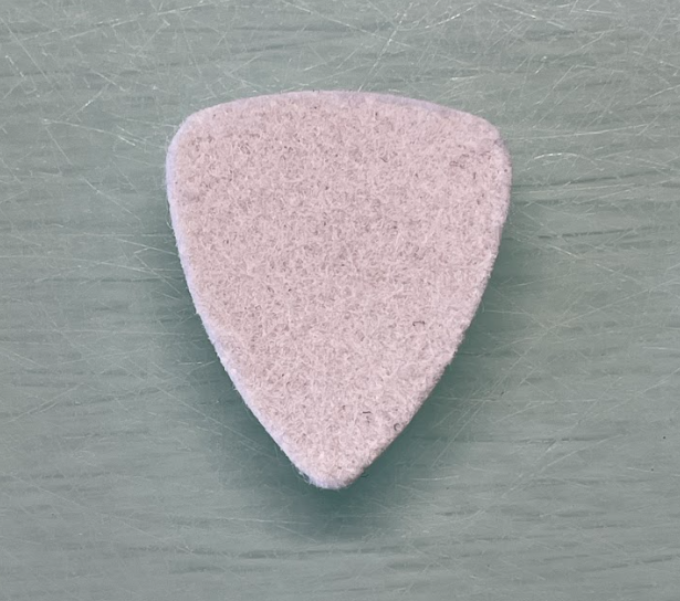 Felt Pick 3.0mm White The Music Warehouse