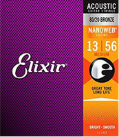Elixir - Acoustic Guitar Strings 80/20 Bronze - 13/56