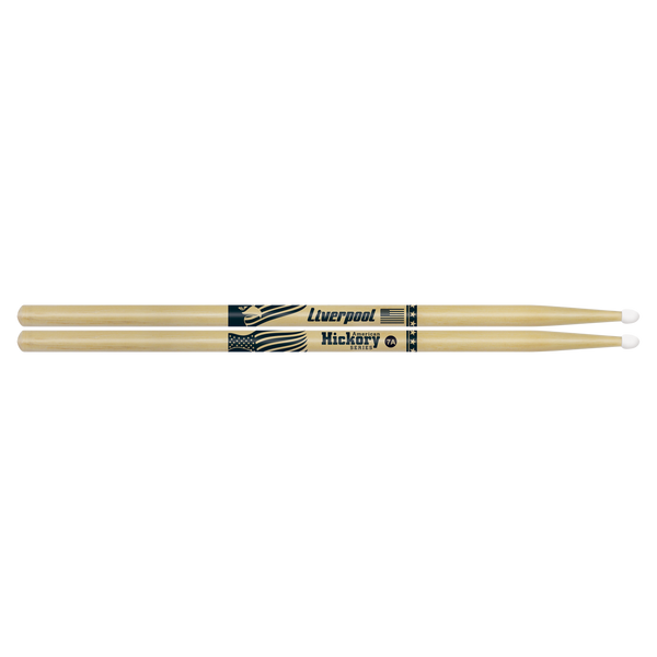 Liverpool - American Hickory Drumsticks - 7A Nylon Tip