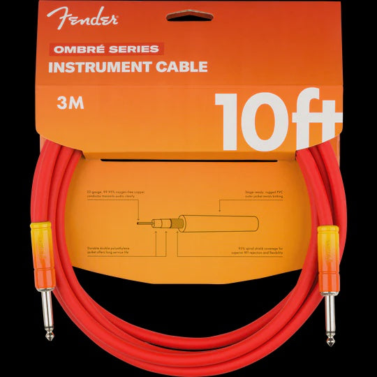 Fender - Ombre Series 10' Instrument Cable - Tequila Sunrise