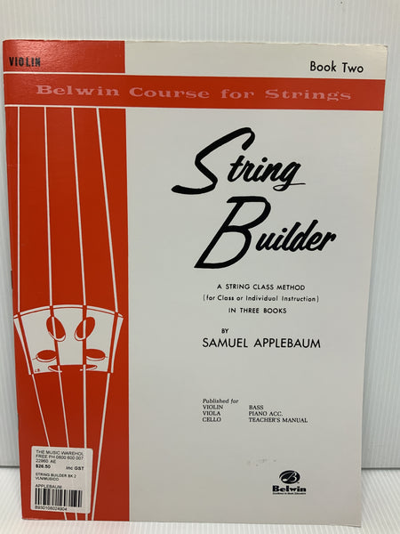 Belwin Course for Strings - String Builder Book 2 - By Samuel Applebaum