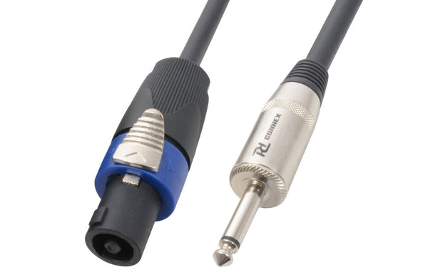 Speaker Lead - Speakon Plug to 6.3mm Plug - 1.5mm Cable  5 Metres 177.578