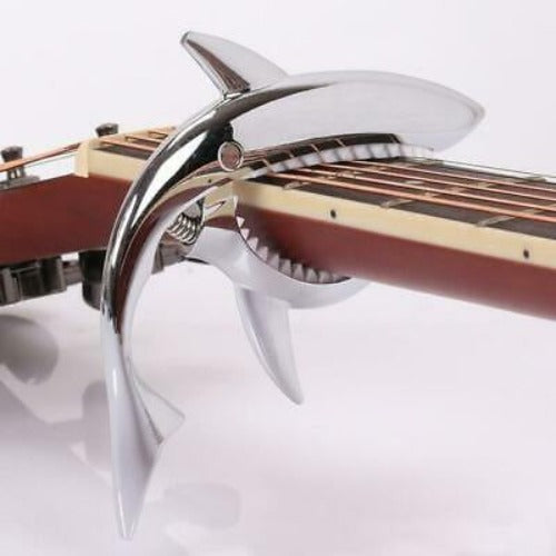 Shark - Guitar Capo - Silver Chrome
