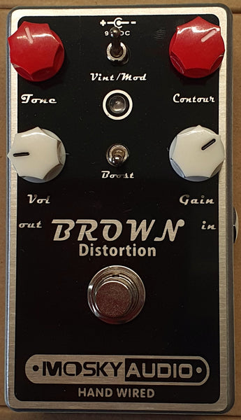 BROWN DISTORTION HAND-MADE EFFECTS PEDAL