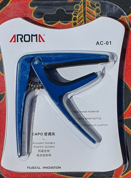 Aroma - Capo for Acoustic and Electric Guitars - Blue