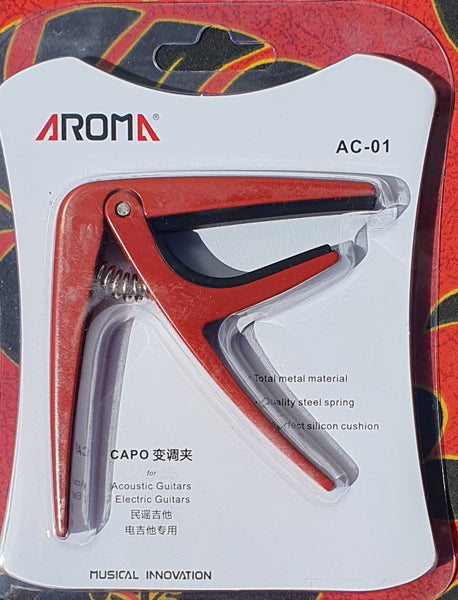 Aroma - Capo for Acoustic and Electric Guitars - Red