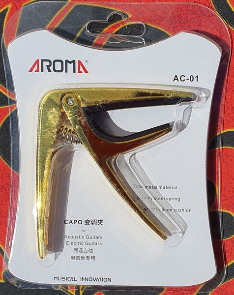 Aroma - Capo for Acoustic and Electric Guitars - Gold