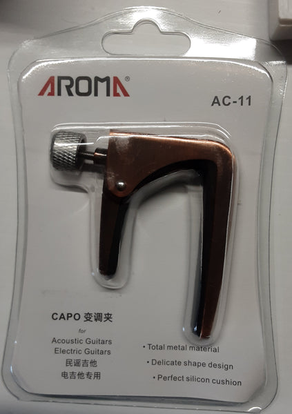 Aroma - Capo for Acoustic and Electric Guitars AC-11 Rose Gold