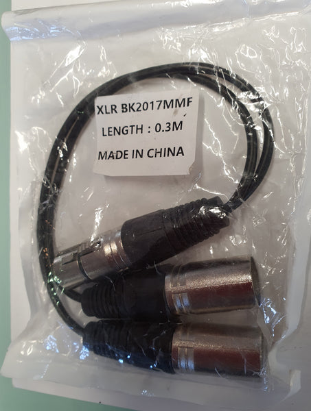 2 x XLR to 1x XLR AdapterPatch  Cable