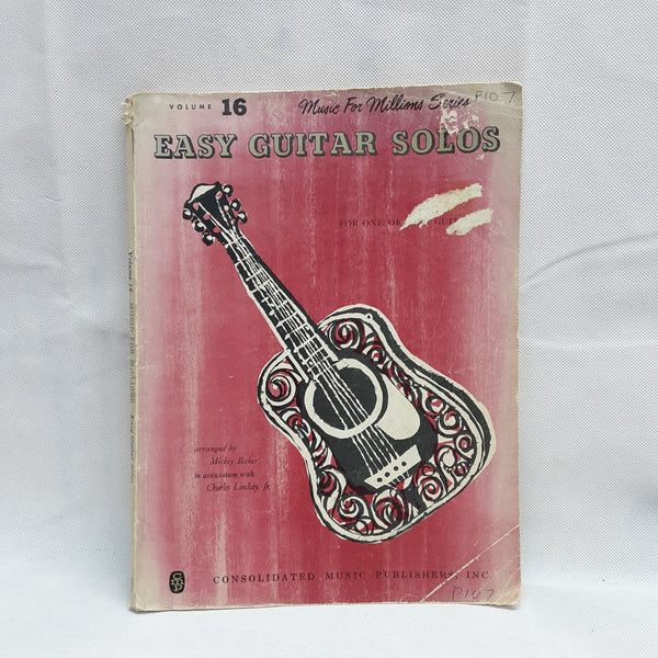 Easy Guitar Solos Volume 16 - By Mickey Baker in Association with Charles Lindsay Jr.