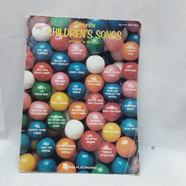 Hal Leonard - Favourite Childrens Songs - Bill Boyd - Second Hand