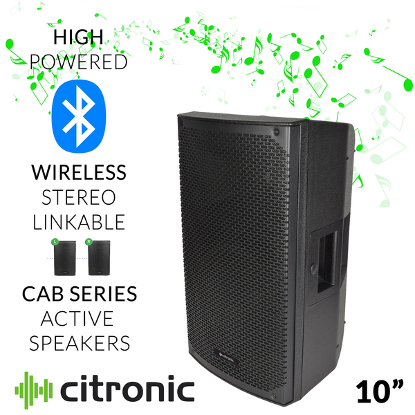Active 10" Speaker With Bluetooth Stereo Link 220 Watts RMS, 880w Max  Product Code: 178.010UK