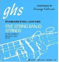 GHS - Sonny Osbourne - 5-String Banjo Strings - 11/22