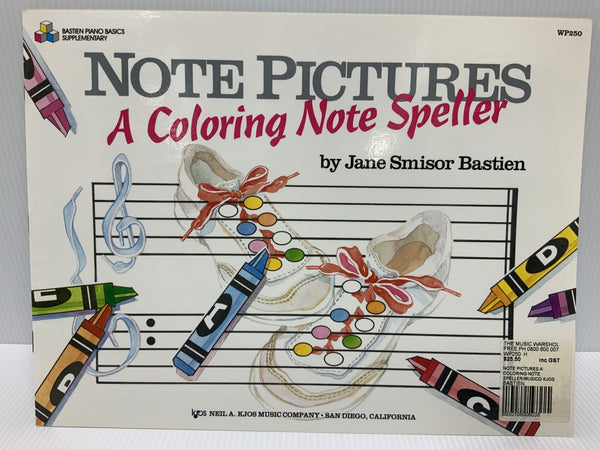 Note Pictures - A Coloring Note Speller - Jane Smisor Bastien