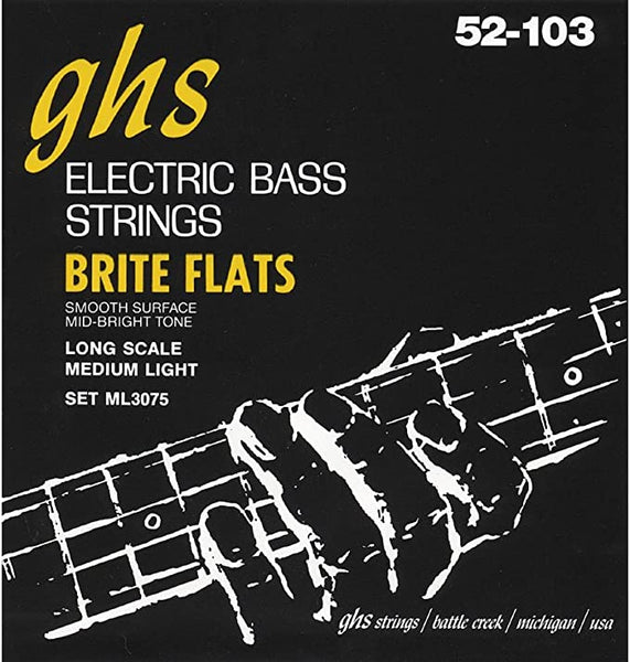 GHS - Bass Brite Flats - Bass Guitar Strings - 52/103