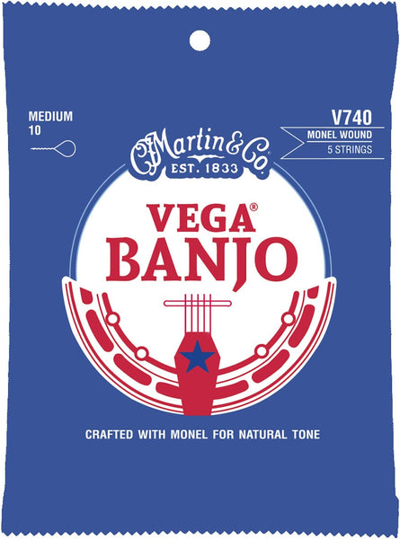 Martin - Vega 5-String Banjo Strings - Medium