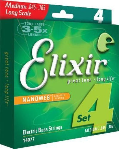 Elixir - Nanoweb Bass Strings - 45/105