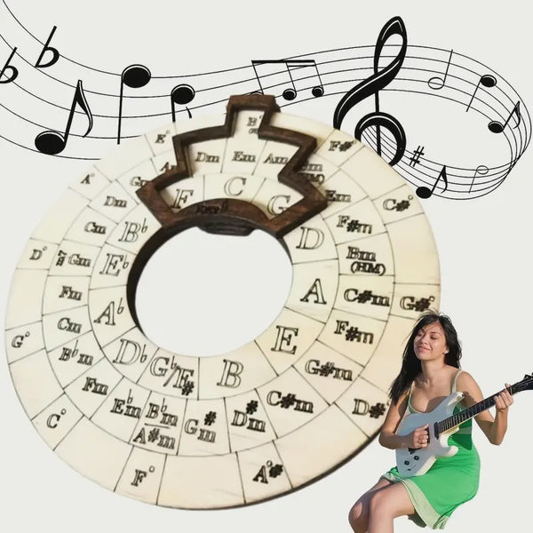 Wooden Circle of Fifths Tool