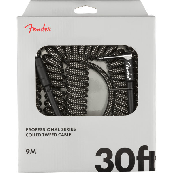 Fender - Professional Series 30' Coil Guitar Cable - Grey Tweed