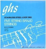 GHS - Stainless Steel Loop End 5-String Banjo Strings - 9/20