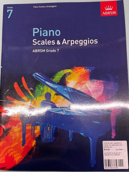ABRSM Scales and Arpeggios Grade 7 (OUT OF DATE)