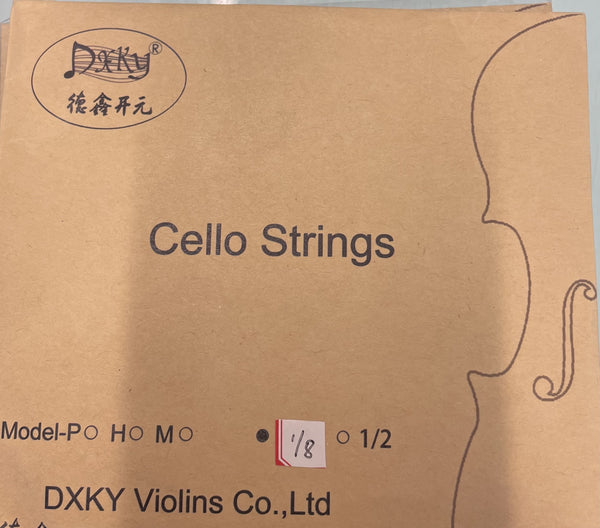 Predominant - DXKY Cello String Set - 1/8 Size