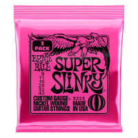 Ernie Ball - Super Slinky - Nickel Wound Guitar Strings - 9-42 Gauge - 3 Pack
