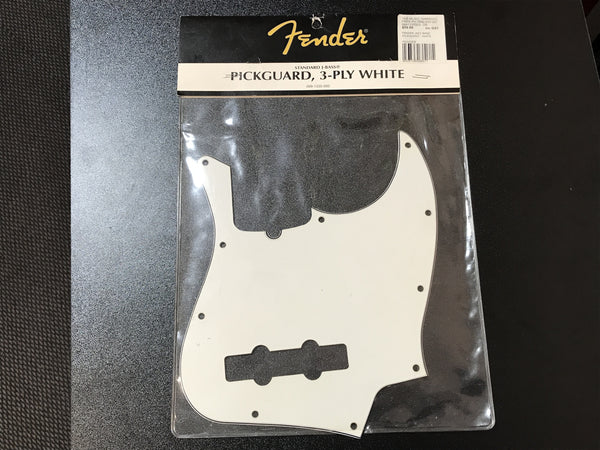 Fender - Pick Guard - Standard Jazz-Bass Guitar - 3 ply White