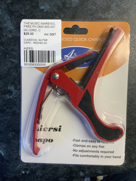 Aiersi - The One-Handed Quick Change Capo - Red