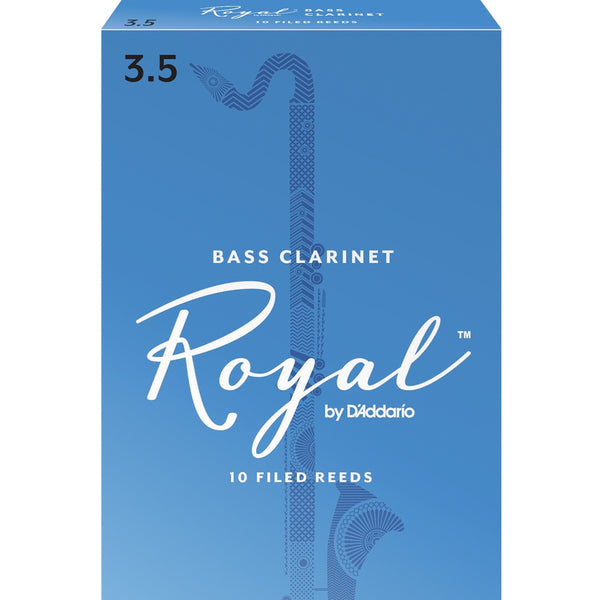 Rico Royal - x10 Bass Clarinet Reeds - Size 3.5