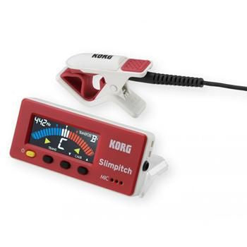 Korg - Slimpitch Chromatic Tuner with Mic - Red/White
