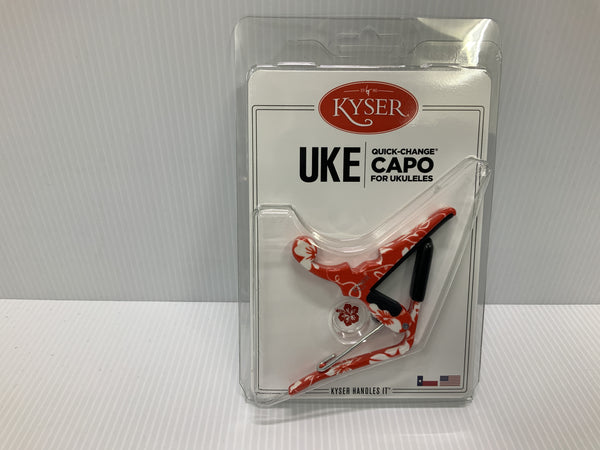 Kyser - Uke Capo - Red Hibiscus