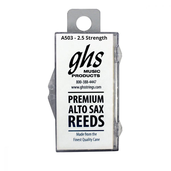 Ghs A503 Alto Sax Reeds 2.5 Strength Pack Of 5