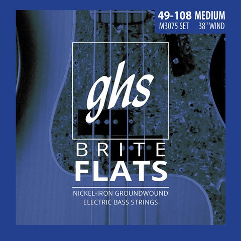 GHS - Bass Brite Flats - Bass Guitar Strings - 49/108