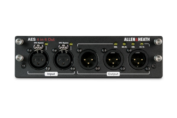 Allen and Heath dLive AES Audio Interface card - 4in 6out