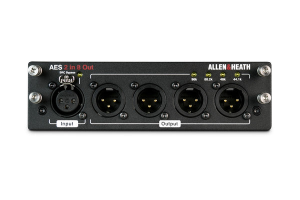 Allen and Heath dLive AES Audio Interface card - 2in 8out