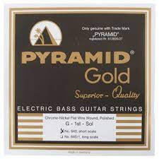 Pyramid - Flat Wound Short Scale Bass Strings - 40/100