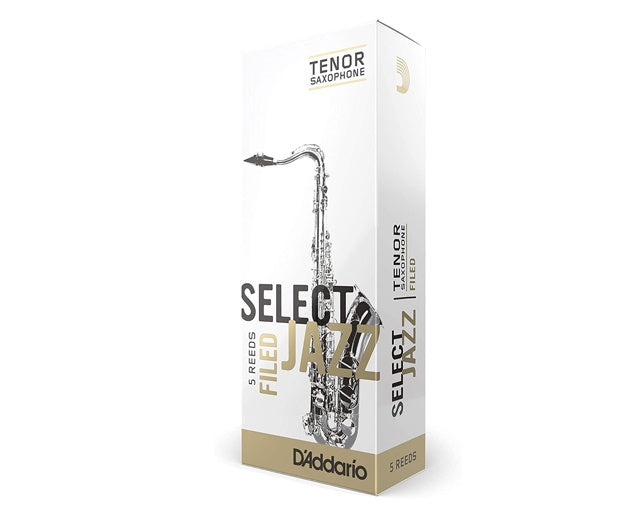 Rico Select Jazz Tenor Saxophone Reeds 4M Box of 5 The Music
