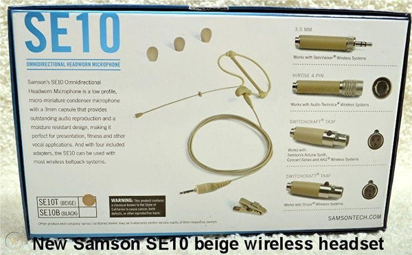 SAMSON SE10 - Headworn Condenser Microphone
