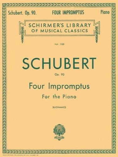 Schirmer Edition - Schubert Four Impromptus for Piano