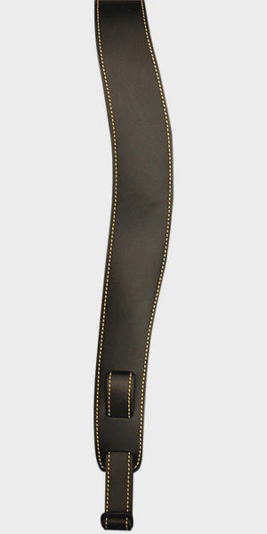 Martin - Slim Leather Guitar Strap - Brown with Stitching