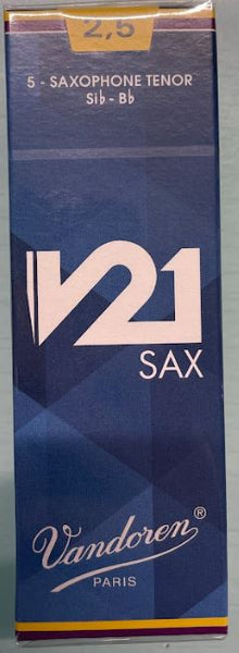 Vandoren - Single V21 Tenor Saxophone Reed - 2.5