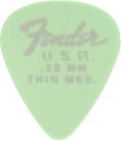 Fender- Dura-Tone 351 0.58mm Guitar Picks - Sea Foam Green