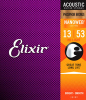 Elixir - Nanoweb HD Phosphor Bronze Acoustic Guitar Strings - 13/53
