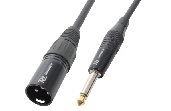 PD Connex - XLR Male to 6.3mm Mono Jack - 8m